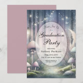 Invitation Rêves de Lanternlight Enchanted Forest Graduation (Devant / Derrière)
