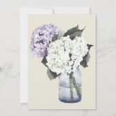 Invitation Rêves d'Hydrangea (Dos)