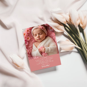 Invitation Rêves en fleurs - Une douce proposition de marrain