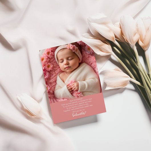 Invitation Rêves en fleurs - Une douce proposition de marrain
