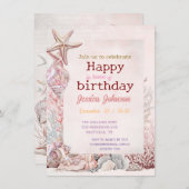 Invitation Rêves sous la mer (Devant / Derrière)