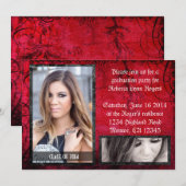 Invitation Revêtement photo Red Rocker (Devant / Derrière)