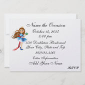 Invitation révisée de la Princesse et la Grenouill (Dos)