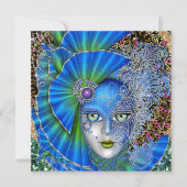 Invitation révisée de Mardi Gras Mascarade (Devant)