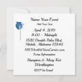 Invitation révisée pour le bal masqué de Mardi Gra (Dos)