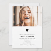 Invitation Revue couverture 2 photos rose tendance Sweet 16 (Dos)