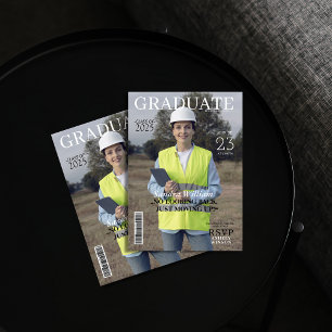 Invitation Revue d'ingénieur photo Graduation