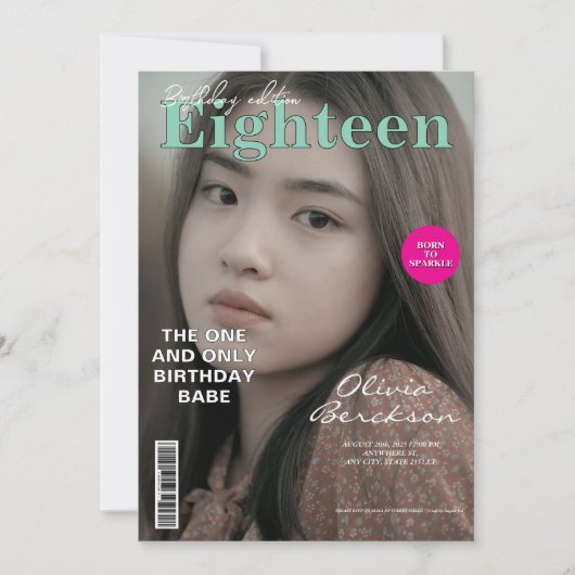 Invitation Revue moderne 18e anniversaire (Devant)