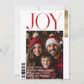 Invitation Revue tendance Couverture famille photo Noël Joie  (Devant)