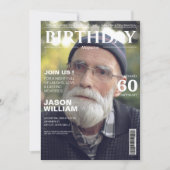 Invitation Revue tendance du 60e anniversaire (Devant)