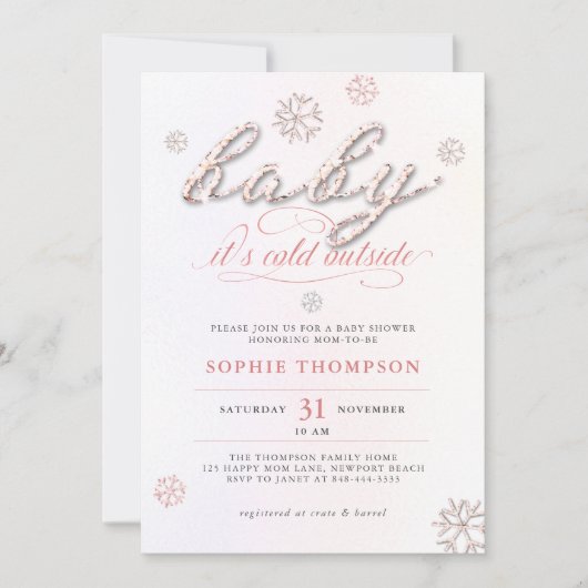 Invitation Rhinestones froids extérieurs Parties scintillant (Devant)