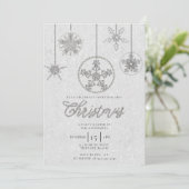 Invitation Rhinestones Parties scintillant Élégante Hiver Bli (Debout devant)