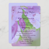 Invitation Rhododendron après la pluie Mariage (Devant / Derrière)