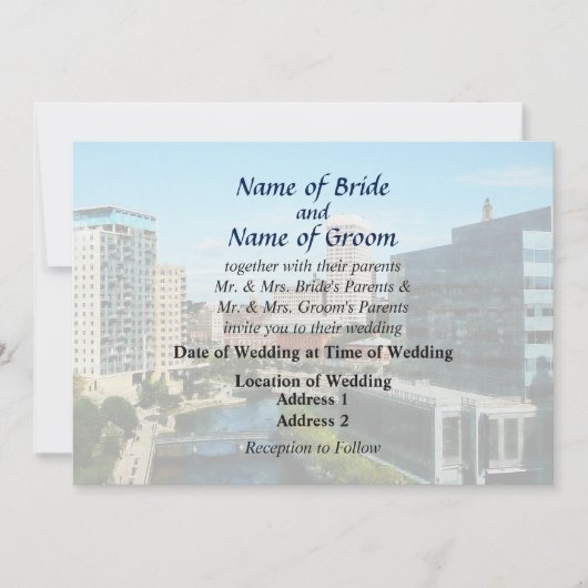 Invitation RI - Providence RI Skyline (Devant)