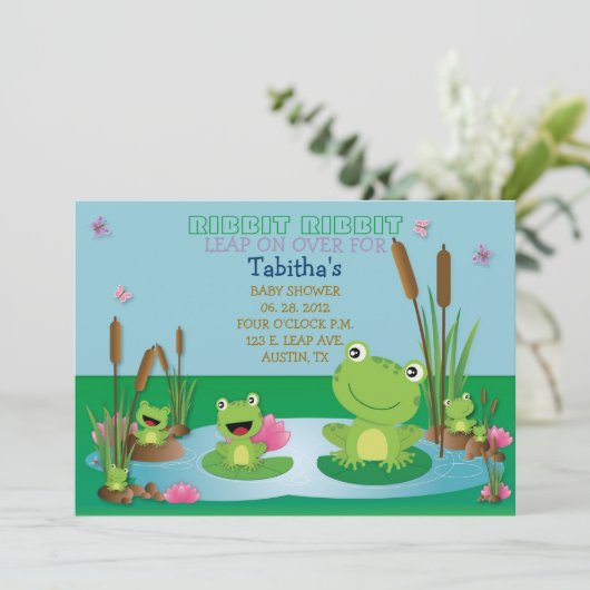 Invitation RIBBIT RIBBIT (Debout devant)