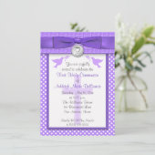 Invitation RIBBON IMPRIMÉ Première communion sainte Invitatio (Debout devant)