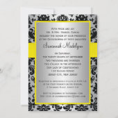 Invitation RIBBON Jaune Jaune Quincennère Noire d'Argent (Dos)