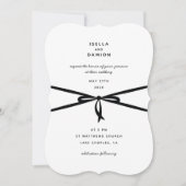 INVITATION RIBBON NOIR & BAS (Devant)