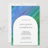 Invitation Rich indigo, deep green, and amethyst Wedding (Devant)