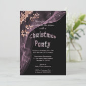 Invitation Riche Rose Gold Nuggets Parties scintillant de Noë (Debout devant)