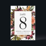 Invitation Richesse du printemps Colorful Floral Numéro de ta<br><div class="desc">Customiser tout le texte,  les polices,  la couleur,  la forme et l'échelle ou déplacer les graphiques</div>
