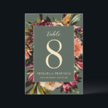 Invitation Richesse du vert printanier Numéro du tableau<br><div class="desc">Customiser tout le texte,  les polices,  la couleur,  la forme et l'échelle ou déplacer les graphiques</div>