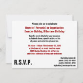 Invitation Ride ! Événement ATV de bouchage (Dos)