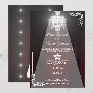 Invitation Rideau de théâtre-lustre