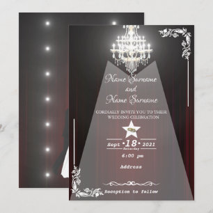 Invitation Rideau de théâtre-lustre