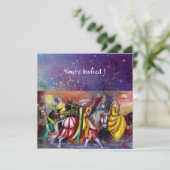 Invitation RIDEAUX DE CHEVAUX, MUSIQUE DE NUIT, Étincelles Bl (Debout devant)