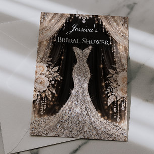 Invitation Rideaux Extravagants & Robe Baby Shower de Mariée
