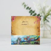 Invitation RIDERS DANS LA TEMPÊTE Chevaliers Parchemin À Chev (Debout devant)