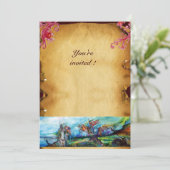 Invitation RIDERS DANS LA TEMPÊTE Chevaliers Parchemin À Chev (Debout devant)