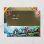 Invitation RIDERS DANS LA TEMPÊTE gemme gris (Devant / Derrière)