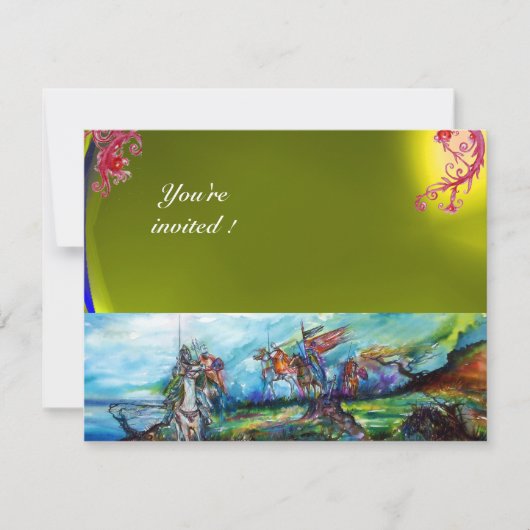 INVITATION RIDERS DANS LA TEMPÊTE JAUNE JAUNE JAUNE (Devant)