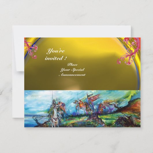 INVITATION RIDERS DANS LA TEMPÊTE JAUNE JAUNE JAUNE (Dos)