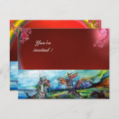 Invitation RIDERS DANS LA TEMPÊTE JEU rouge (Devant / Derrière)