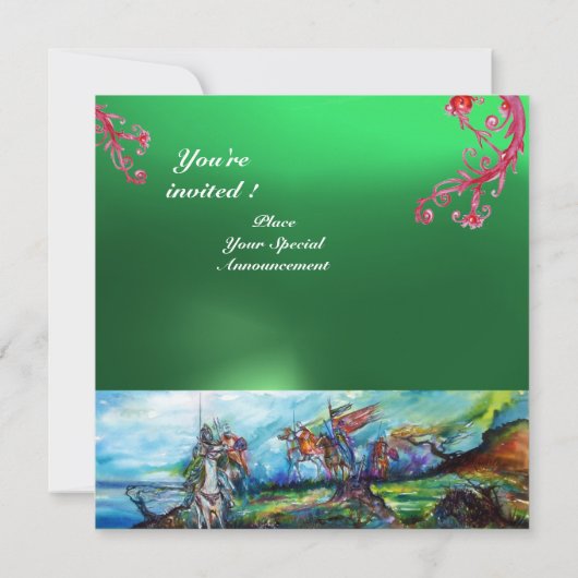 Invitation RIDERS DANS LA TEMPÊTE JEU vert (Dos)