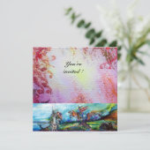 Invitation RIDERS EN TEMPÊTE Chevaliers Médiévaux Horseback P (Debout devant)