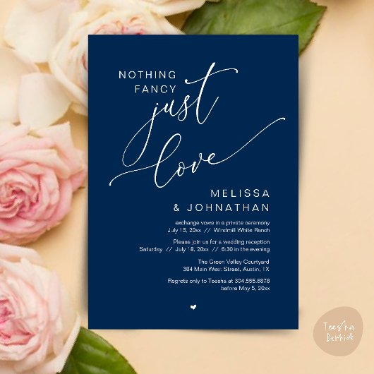 Invitation Rien De Chic, Juste Amour, Dîner De Réception De M