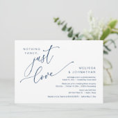 Invitation Rien De Chic, Juste Amour, Dîner Mariage Elopement (Debout devant)