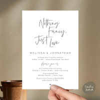 Rien De Chic, Juste Amour, Dîner Mariage Elopement