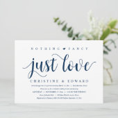 Invitation Rien De Chic, Juste Amour, Dîner Mariage Elopement (Debout devant)