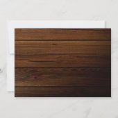 Invitation Rien De Chic, Juste Amour, Dîner Rustique Mariage (Dos)