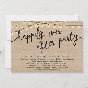 Invitation Rien De Chic, Juste Amour, Dîner Rustique Mariage