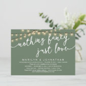 Invitation Rien De Chic, Juste Amour, Dîner Rustique Mariage (Debout devant)