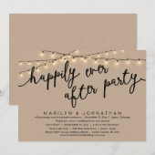 Invitation Rien De Chic, Juste Amour, Dîner Rustique Mariage (Devant / Derrière)