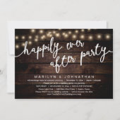 Invitation Rien De Chic, Juste Amour, Dîner Rustique Mariage (Devant)