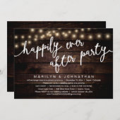 Invitation Rien De Chic, Juste Amour, Dîner Rustique Mariage (Devant / Derrière)