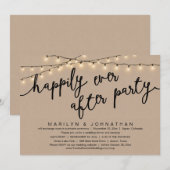 Invitation Rien De Chic, Juste Amour, Dîner Rustique Mariage (Devant / Derrière)